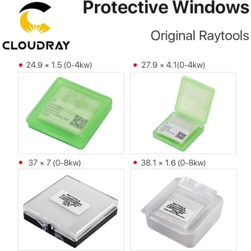 Cloudray Original Raytools Protective Windows Laser Optical Protective Lens for Raytools Fiber Laser Head