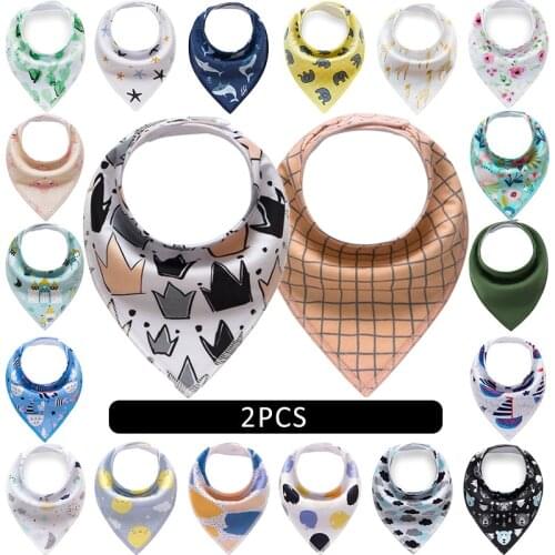 New Baby Bibs Feeding Smock Accessories For Newborns Fashionable Baby Babador Burp Cloths Cartoon Saliva Towel Scarf Baby Stuff