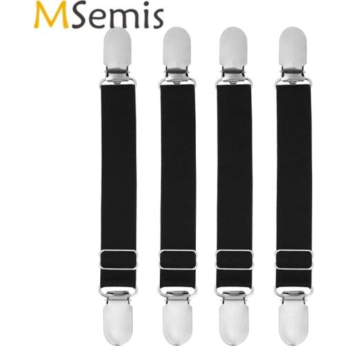 2/4PCS Y/I Style Unisex Elastic Garter Belt Shirt Stays Holder Socks Fastener Suspender Outfit Thigh-Highs Garter Sock Garters