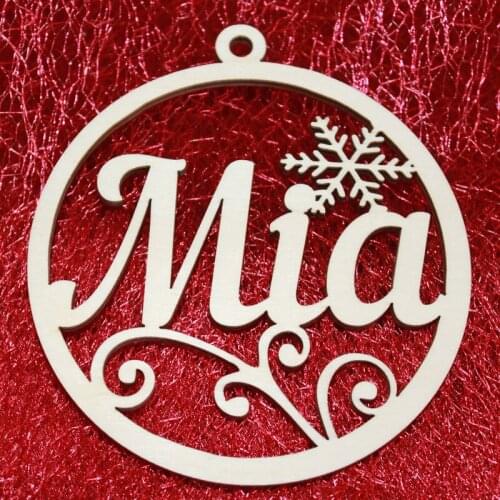 Custom Name Christmas Ornament Personalized Wooden Christmas Bauble Christmas Tree hanging Christmas tags