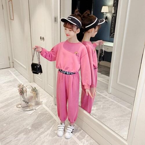 Girls Clothes Sets Autumn Spring Fashion Long Sleeve Shirts + Pants 2PCS Children Clothing Kids Sports Suits Teen 6 8 10 12 Year