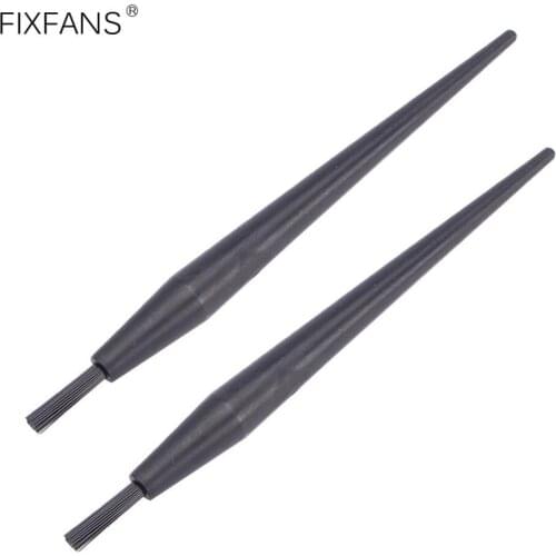 2Pcs Small Portable Plastic Handle Nylon Anti Static Brushes Keyboard Brush for Electronics PCB Circuit Board Cleaning Tools