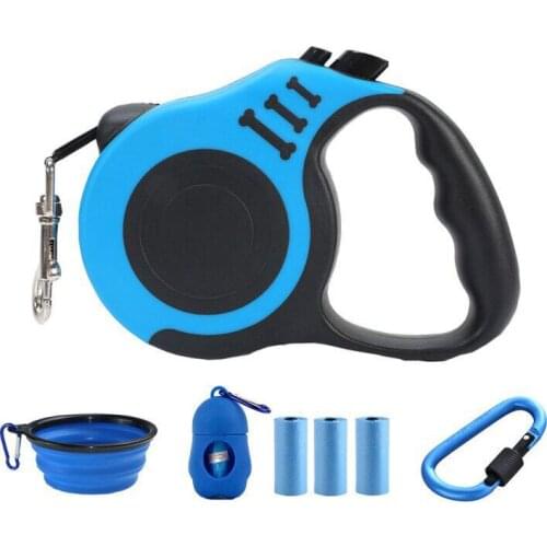 Dog Leash Nylon Leash Automatic Extendable Pet Leashes Streamer Traction Rope Pet Products Automatic retractable pet leash