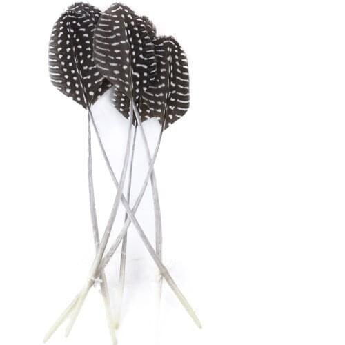 10pcs/lot Natural Guinea Fowl Feather 10-15cm Spot Chicken Feather for Diy Wedding Jewelry Making Carnival Cloth Sewing Plumes