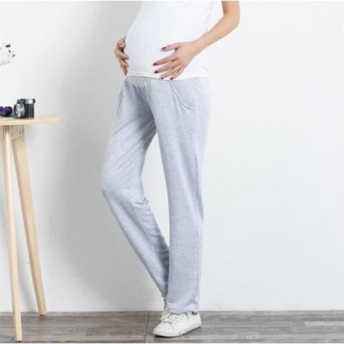 Adjustable Belly Support Maternity Pants Casual Trousers For Pregnant Women Clothing Modal Sport Pregnancy Clothes Loose Pants