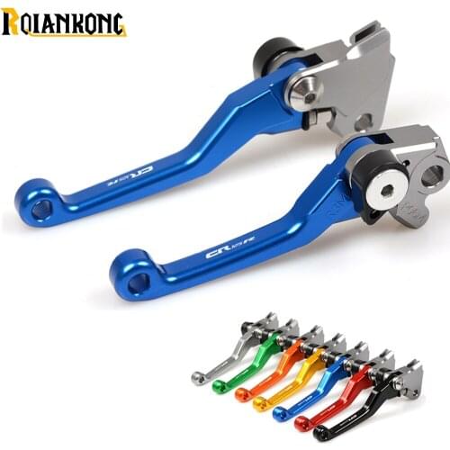 WITH LOGO CRF250R Motorbike Dirt bike Pivot brake clutch lever For HONDA CRF250R 2004-2016 CRF 250R CRF250 R
