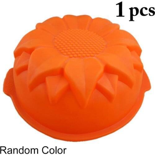 Silicone Cake Mold Creative Flower Shape Silicone DIY Sunflower Baking Mould Cake Pan Mousse Cake DIY For Kitchen Baking Tools