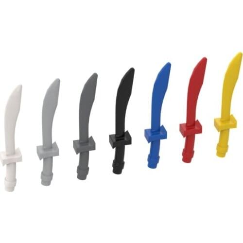 10PCS Replaceable 25111 Damascus Knife Parts Building Blocks High-Tech Assemble Replace Bricks Toy For Children Gifts