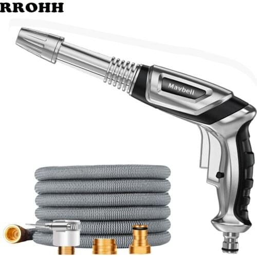 High Pressure Extension Nozzle Metal Household Car Wash Water Gun Garden Hose Telescopic High Pressure Water Gun Garden Tools