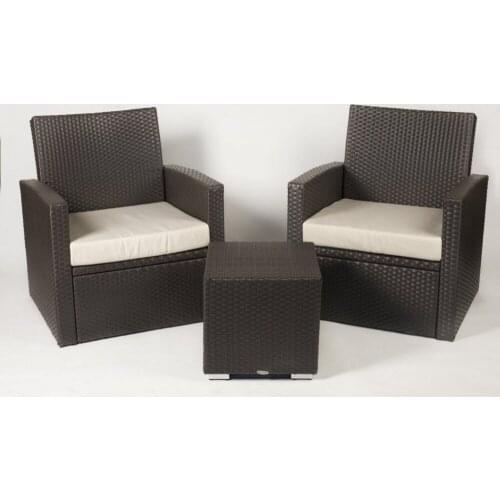 High Quality 3PCS Rattan Garden Chairs Classic Office Chair