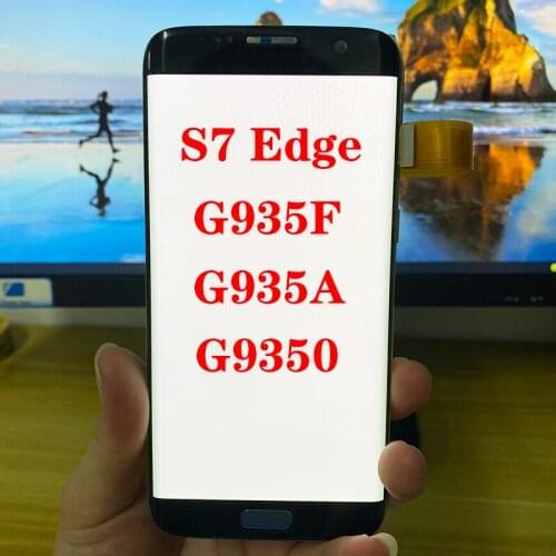 Super AMOLED G9735F LCD For Samsung Galaxy S7 Edge LCD Display Touch Screen Digitizer S7 Edge G9350 G935A With Dead Pixels