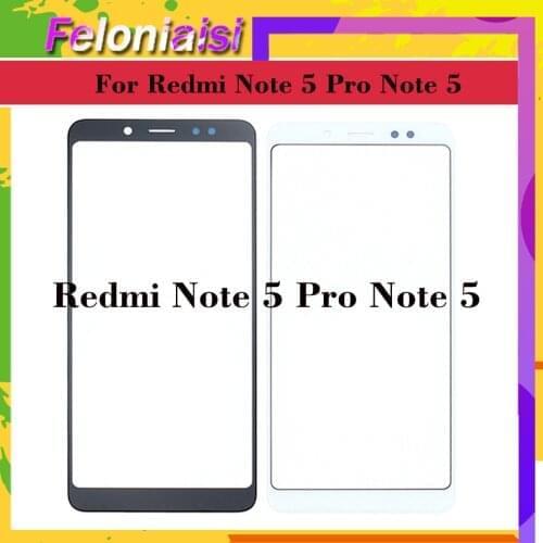 10Pcs/lot For Xiaomi Redmi Note 5 Pro Note 5 Note5 Touch Screen Panel Front Outer Glass Lens Touchscreen NO LCD Replacement