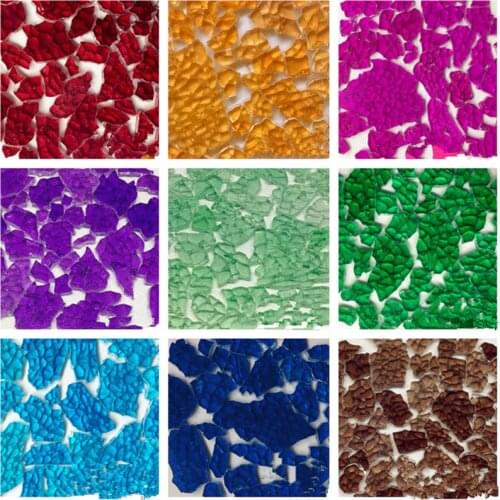 120g Mixed Color Clear Tempered Glass Irregular Mosaic Tiles for DIY Hobbies Crafts Mosaic Making Puzzle Art Transparent Stone
