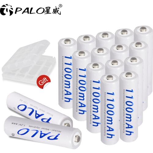 2-16pcs AAA 1100mAh NI-MH rechargeable AAA battery AAA 3A ni mh nimh 1.2V 1.2volt original high capacity current batteries