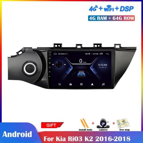 9 inch Android Multimedia Player For Kia Rio K2 2015-2017 Car Bluetooth Navigation DSP Car IPS GPSRadio Stereo Wifi