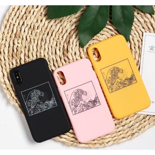 The Great Wave OFF Kanagawa Back Cover Soft Phone Case Fundas For iPhone 11 Pro 7Plus 7 12 8 8Plus X XS Max