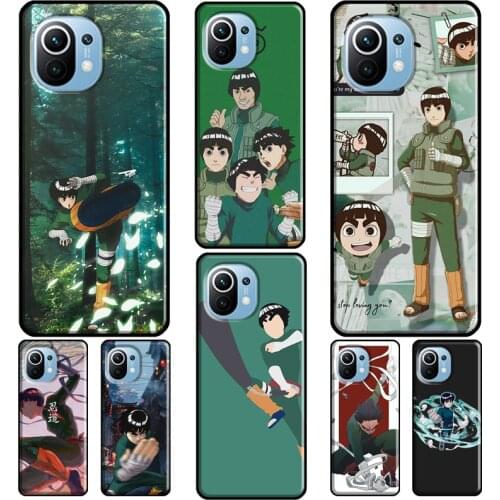 Rock Lee Anime For POCO X3 Pro F2 F3 M3 Case For Xiaomi Mi 11 Pro 10T 9T Mi 9 A3 Note 10 Lite Back Cover