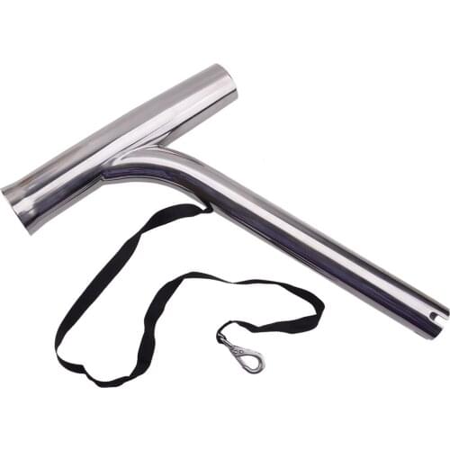 Fishing Rod Holder Outrigger Plug-in Silver Stainless Steel Fit for Marine Boat Yacht MB6122710014