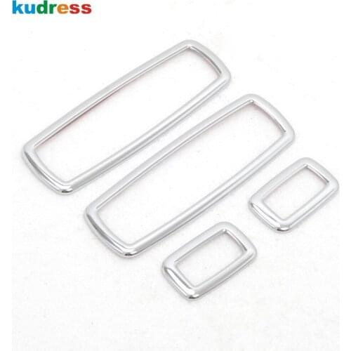 For Jeep Grand Cherokee Dodge Journey Chrysler 2011-2016 2017 2018 Chrome Door Window Switch Cover Trims cover trims decoration