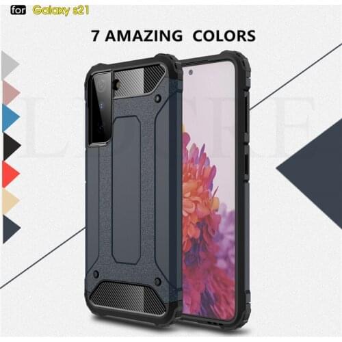 For Samsung Galaxy S21 Case Heavy Armor Hard PC Rubber Protective 2IN1 Cover For Samsung Galaxy S21 Ultra For Galaxy S21 Plus