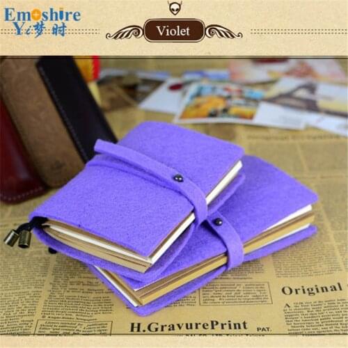 Travelers Notebook Diary Notepad Vintage Literature Felt Note Book Stationery Gift Traveler Journal planners N079