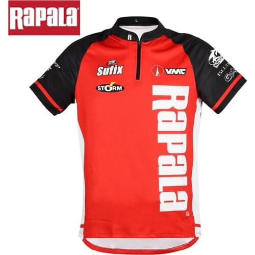 Rapala Brand RAPPW13 Summer Fishing T Shirt Fishing Clothing Quick Drying Breathable Anti UV Sun Protection Clothes Short Sleeve