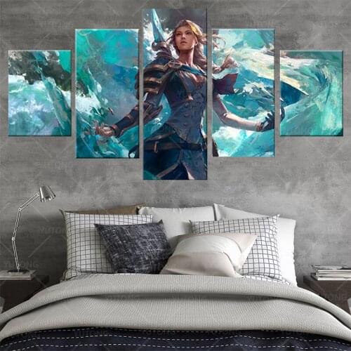 Jaina Proudmoore World of Warcraft Video Games Art Frame Paintings Warcraft Games Art Wall Painting HearthStone Game Poster