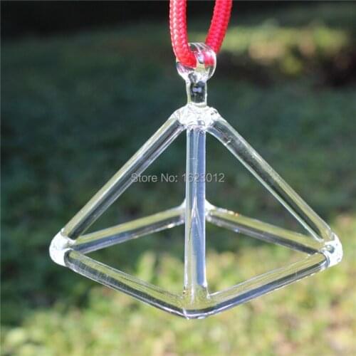 Quartz crystal singing pyramid 4inch and 6 inche tetrahedron for sound healing and meditation