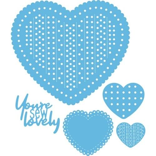 Heart Stitch It Collection Metal Cutting Dies Scrapbooking DIY Crafts Card Photo Making Embossing Stencil New Supplies 2020