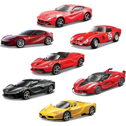 Bburago 1:43 Ferrari 458Ltalia 488Pista 512TR 250GTO 812 Simulation alloy super toy car model For with Die-cast mini collection