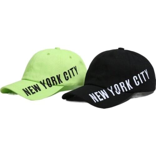 Fashion Personality Hip Hop Hat Letter New York City Baseball Cap for Men Women 6 Colors