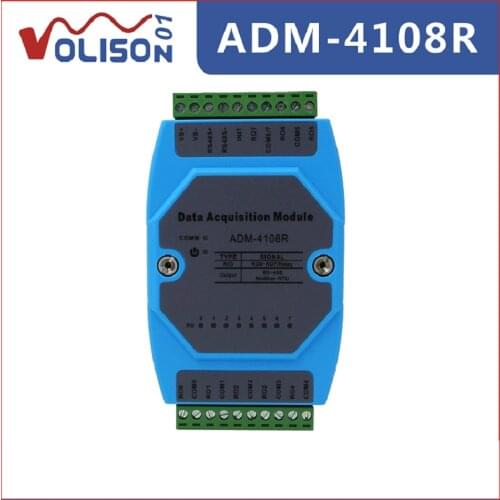 ADM-4108R Modbus RTU 485 relay module 8-way relay extended PLC control