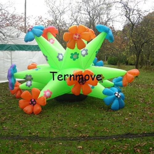 Inflatable blower stand,outdoor advertising inflatable flower models, art design inflatable flowers replica