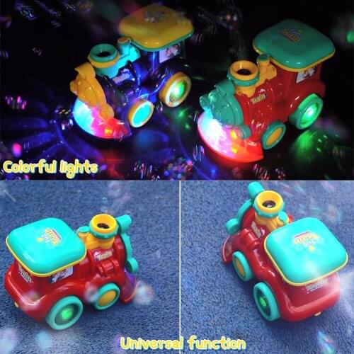 New Creative Bubble Blower Outdoor Child Toys Automatic Train Shaped Cartoon Machine Maker Kids Shower Water Play Toy
