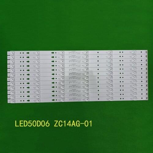 New 120 PCS/lot 6LED 495mm LED backlight strip for LT-50C550 P50FN117J 30350006205 LED50D06-ZC14AG-01 E469119 V500HJ1-PE8