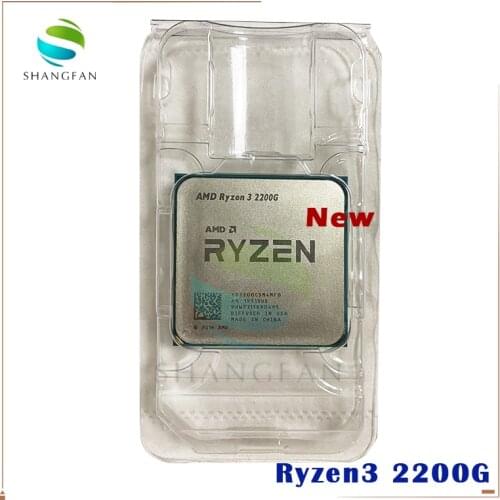 New AMD Ryzen 3 2200G R3 2200G R3 PRO 2200G 3.5 GHz Quad-Core Quad-Thread CPU Processor YD2200C5M4MFB Socket AM4