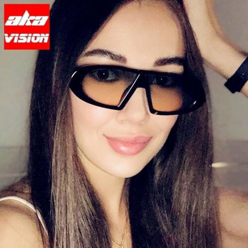 AKA VISION 2021 Women Sunglasses Vintage Punk Sun Glasses Women/Men Oval Flat Glasses Female Leopard Oculos De Sol Mujer UV400