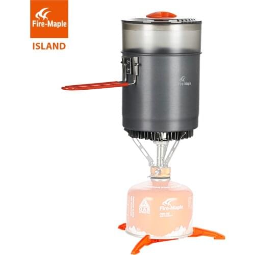 Fire Maple Steamer Kit Outdoor Cooking Set Windproof Heat Exchanger Camping Cookware Dishes Tableware Utensil For Tourism