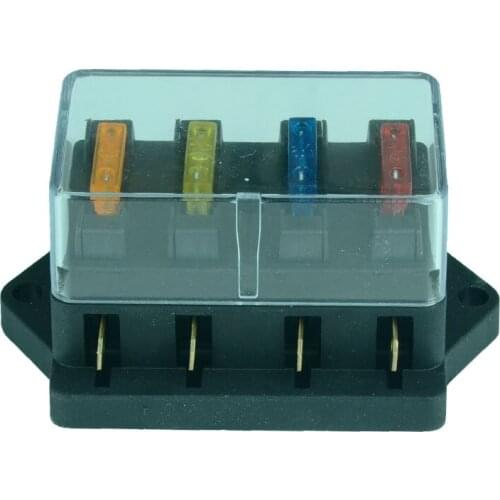 Plane mounting 4, 6, 8, 10 Position Power Distribution Fuse Module Board, For AC/DC 5~60V