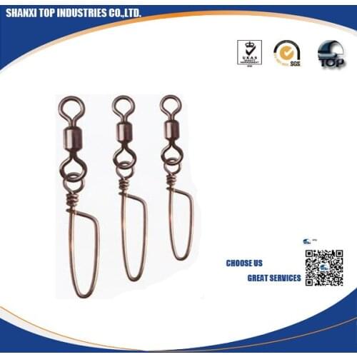 Rolling swivel with coastlock snap 2/0