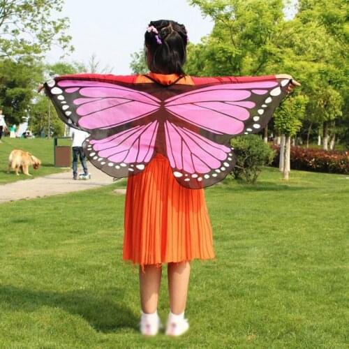 Butterfly Wings Costume Kids Halloween Butterfly Cape Costume Children Festival Part