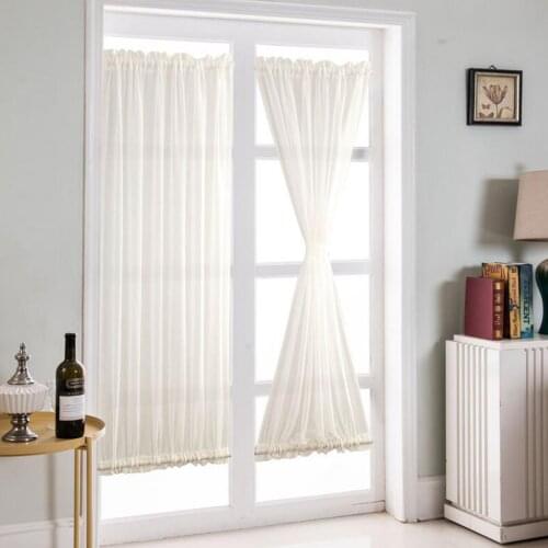 Blackout Drapes Patio Door Curtain Panel Thermal Insulated White 64cmx183cm