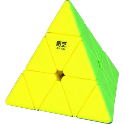 Qi Yi Triangle Pyramid 3 Stage Cube Pyramid Magic Neo Cube Puzzle Early Learning Educational Toys For Children Gift
