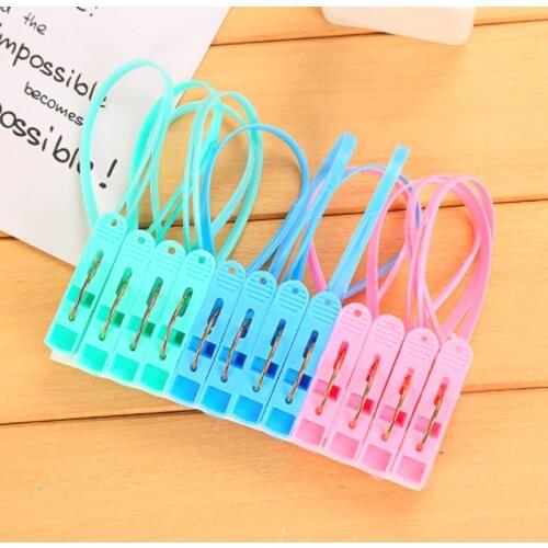 12Pcs New Plastic Clothes Pegs Home Travel Portable Hangers Rack Towel Clothespins Windproof Clothes Pegs Fixed Hanging Clips