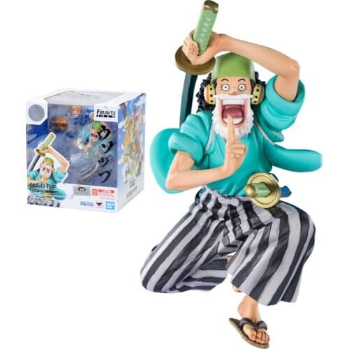 12Cm Bandai One Piece Usopp Garage Kit Pvc Assembly Model Western Animiation Action Figure Kids Toy