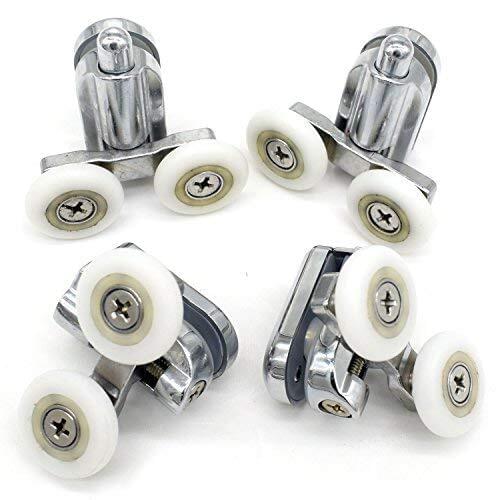 4pcs/8pcsZinc Alloy Bearing Hardware Sliding Shower Glass Door Roller Runner Pulleys Diameter 23mm/25mm Shower Door Accessories
