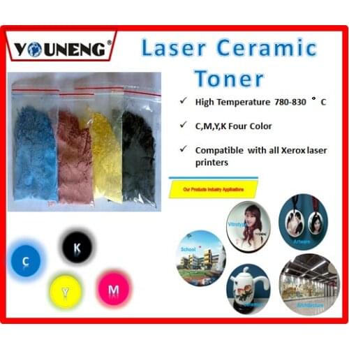 800 degree high temperature color ceramic toner powder Compatible For Ricoh and Xerox model vitrotype Print