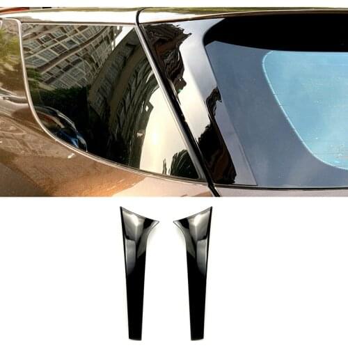 Car Bright Black ABS Front Bumper Spoiler Side Wing Decorative Cover For Mercedes Benz GLC Class GLC260 GLC300 2020