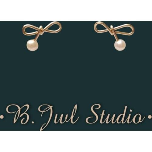 Женские золотые серьги B.Jwl studio China At AliExpress