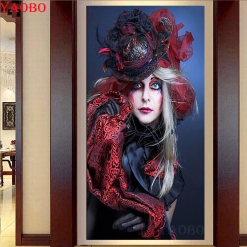 Large DIY Diamond Painting Beauty 3D Cross-Stitch Rhinestone Embroidery Kits full square round Mosaic painting home decor